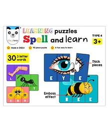 Play Panda Spell & Learn Puzzle Type 4 - 90 Piece 
