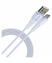 pTron Solero T241 2.4A Type-C Data & Charging USB Cable 480Mbps Data Sync Durable 1 Meter Long USB Cable for Type C USB Devices - White