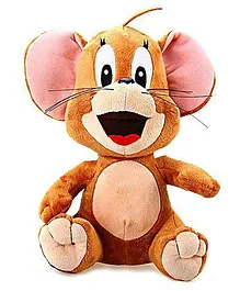 Mikha Jerry Sitting Position Soft Toy for Kids Brown Brown - 35 cm