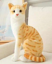 Mikha Soft Toy Cat Real Lookalike Stuffed Animals Plush Toy (Color May Vary)-  35 cm