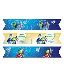 Disney Inside Out Drink Straws Pack of 10 - Blue