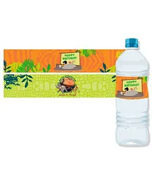 Jungle Book Bottle Labels Pack of 10 - Orange Green