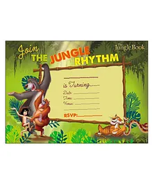 Jungle Book Invitations Cards Pack of 10 - Green