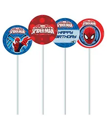 Marvel Spiderman Cupcake & Food Toppers Pack of 10 - Red Blue