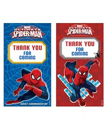 Marvel Spiderman Thankyou Cards Pack of 10 - Red Blue