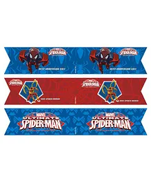 Marvel Spiderman Drink Straws Pack of 10 - Red Blue