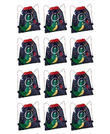 Tera13 Cartoon Printed Dorri Bag for Boys Kids, Multicolour -Dinosaur Dorri Bag 10 Piece