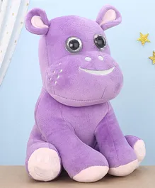 LuvU Huggable Baby Hippo Soft Toy Purple - Height 25.5 cm