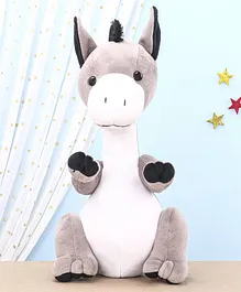 LuvU Sitting Donkey With Long Neck Soft Toy Multicolour - Height 30 cm