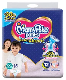 MamyPoko Extra Absorb Pant Style Diaper XXL - 15 Pieces