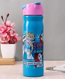 Disney Princess Frozen Theme Sipper Water Bottle Blue - 500 ml