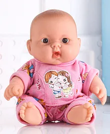 Poshampaa Leo Plast Sanju Baba  Baby Doll Pink - 17 cm
