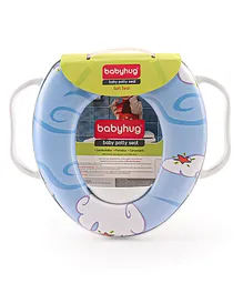 Babyhug Soft Potty Seat With Handle - Sky Blue