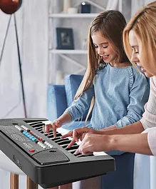 Planet of Toys 37 Key Electronic Piano Keyboard for Kids Multi Function Portable Mini Keyboard with Microphone Musical Pianos Toys  for Boys & Girls  37 Key - Multicolour