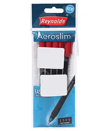 Reynolds Aeroslim Ball Pen Pack of 5 -Red