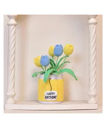 Happy Threads Handcrafted  Gift Set Happy Birthday - Yellow