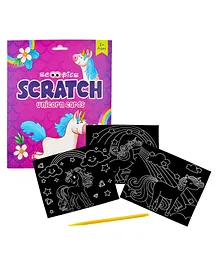 Scoobies Scratch Card Sets Unicorn - Multicolour