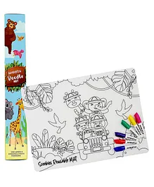 Scoobies New Silicone Doodle Mats Safari - Multicolour