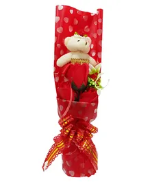 Kids Mandi Artificial Flower Teddy Bear Soap Toy Gift Set - (Color May Vary)