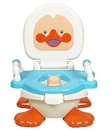 Goyal's Duck Potty Training Seat with Removable Bowl and Closable Cover - Blue
