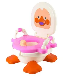 Goyal's Duck Potty Training Seat with Removable Bowl and Closable Cover - Pink
