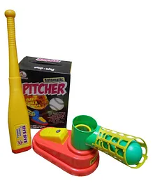 Goyals Automatic Pitcher Power Shot Basebat Cricket Game - Multicolour