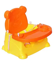Goyals 6 in 1 Baby Booster Seat Cum Swing with Feeding Tray - Orange Yellow