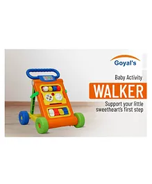 Goyal's Luv Mee Baby Musical Activity Walker - Orange
