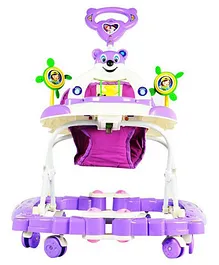 Goyal's Baby Musical Rocker Cum Walker  Foldable & Height Adjustable (Purple & White)