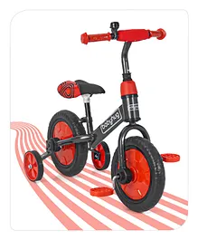 Babyhug Rover 4 in 1 Plug & Play Balance Bike - Red