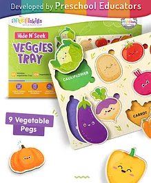 Intelliskills Hide N Seek Vegetables Tray - 9 Pieces
