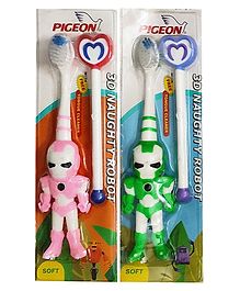 Yunicorn Max Robot Toothbrush with Tongue Cleaner Pack 2  (Colour may vary)