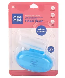 Mee Mee Unique Finger Brush - Blue