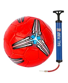 Fiddlerz Football With Air Pump - Red