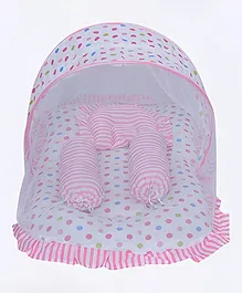Superminis Printed Baby Bedding With Mosquito Net - Pink