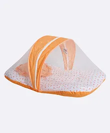 Superminis Printed Baby Bedding With Mosquito Net Peach