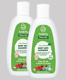 Healofy Naturals 100% Natural Multipurpose Baby Safe Cleanser Pack of 2 - 200 ml
