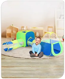 Babyhug My Fun Arcade 4-in-1 Ball Pool Play Tent House - Blue & Green