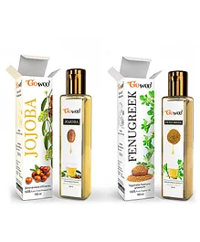 Pack of 2 Carrier Oils Jojoba Oil Moisturizer & Fenugreek Oil For Massage - 200 ml