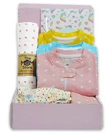 The Mom Store Ride A Unicorn New Born Gift  Box Shine - Pink