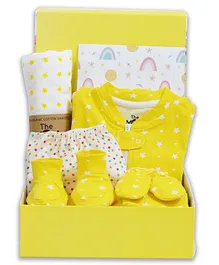 The Mom Store Hello Baby New Born Gift  Box Sparkle - Yellow