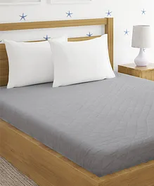 Hosta Homes Quilted Cotton King Size Mattress Protector - Grey
