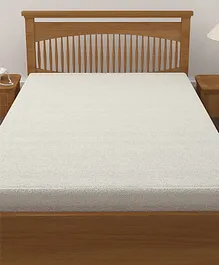 Hosta Homes Pure Cotton Double Bed King Size Dust Proof Terry Mattress Protector - White