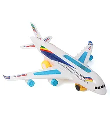 KV Impex Bump & Go Musical Aeroplane Toy -Multicolour