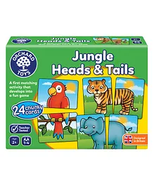 Orchard Toys Jungle Heads & Tails Matching Game - 25 Pieces