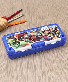 Marvel Avengers Pencil Box with Stationary Set -Blue and white