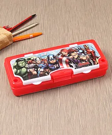 Marvel Avengers Pencil Box with Stationary Set -Red and white