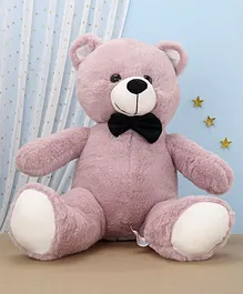 Edu Kids Toys Teddy Bear Soft Toy Light Puple Black - Height 50 cm