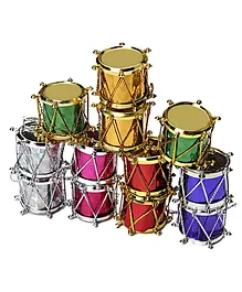 AMFIN Christmas Drum Decoration for Tree Pack of 12 - Multicolor