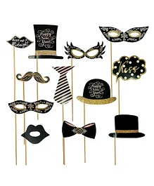 AMFIN New Year 2023 Props Black - Set of 12